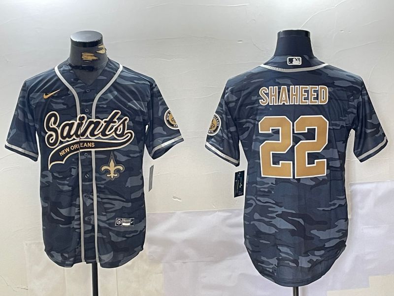Men New Orleans Saints #22 Shaheed Camo Joint Name 2024 Nike Limited NFL Jersey style 3->indianapolis colts->NFL Jersey